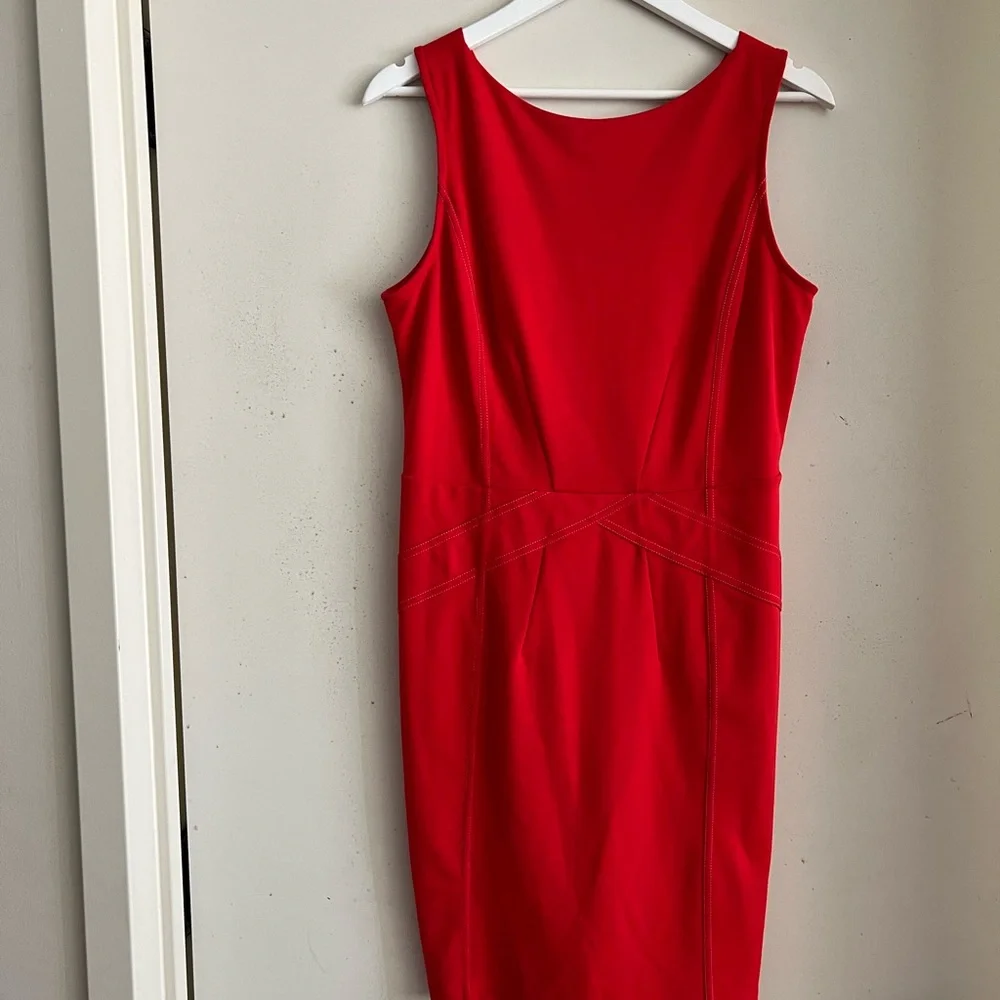 Ted Baker Red Sheath Tank Mini Dress - Picture 1 of 5